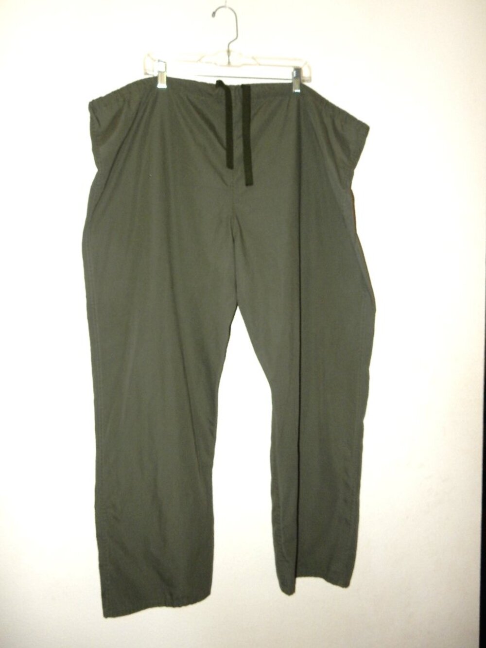 Landau olive army green Solid unisex Medical Scrub Pants Drawstring 2XL XXL